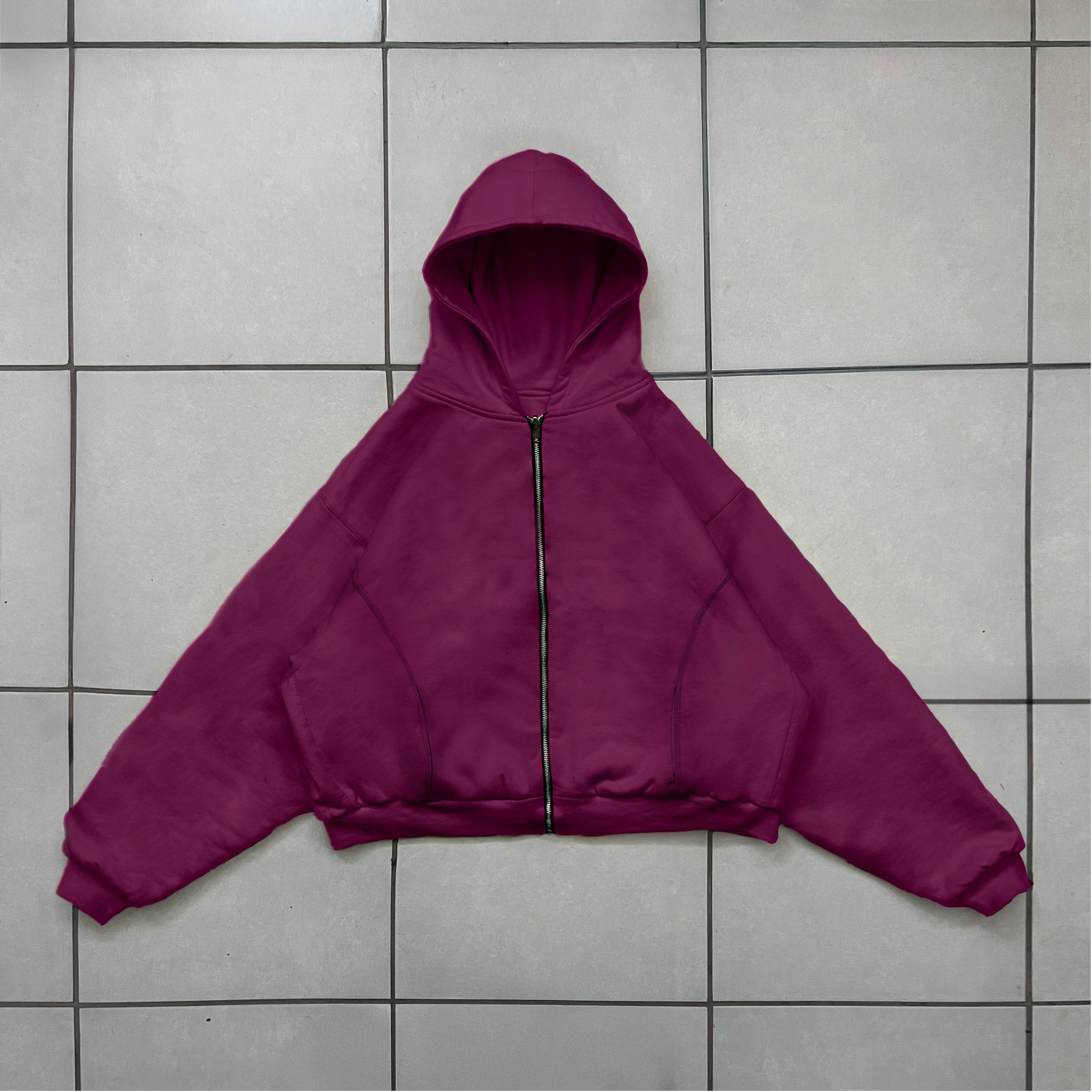 cherry reversible zip-up