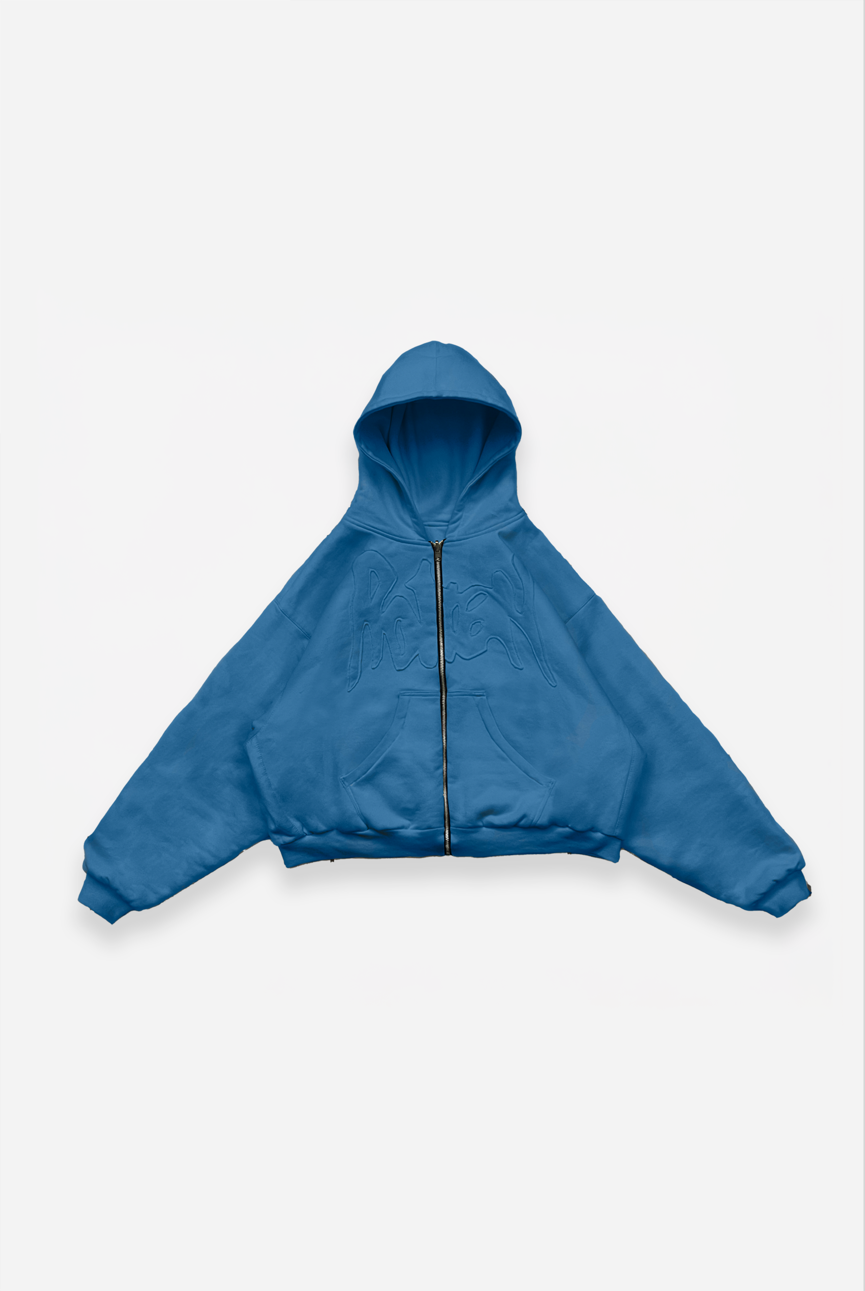 blue reversible zip-up